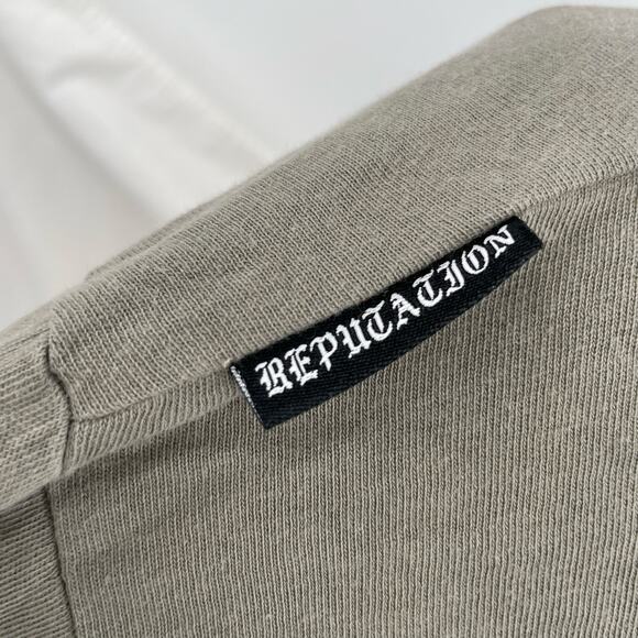 Taylor Swift Snake Reputation Tour Cities Tee Sleeveless Top Gray Green Size M - Picture 5 of 10